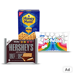 Ad- Buy Hershey's, Honey Maid, and Jet-Puffed s'more ingredients at ShopRite!