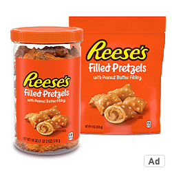 Ad - Buy Reese's filled pretzels at Wakefern Retailers!