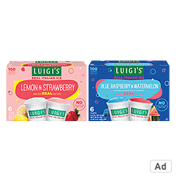 Ad - Buy Luigi's Italian Ice products at Wakefern Retailers!