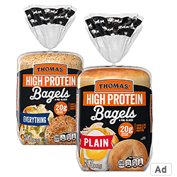 Ad - Buy Thomas’ Protein Bagels at Wakefern Retailers!