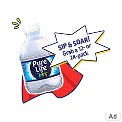 Ad - Buy Pure Life water at Wakefern Retailers!