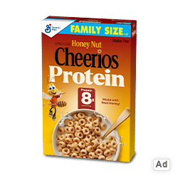 Ad - Buy Honey Nut Cheerios Powered By Protein at Wakefern Retailers.