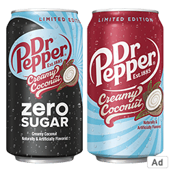 Ad - Shop Dr Pepper Creamy coconut drink this Summer at Wakefern Retailers!