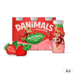 Ad - Shop Danimals Smoothie for your growing kids at Wakefern!