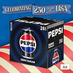 Ad - Buy Pepsi Products Celebrate 250 years of USA at Wakefern Retailers