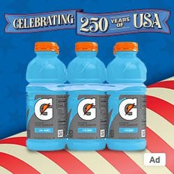 Ad - Buy Gatorade Products Celebrate 250 years of USA at Wakefern Retailers