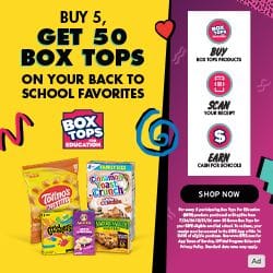 Ad - Buy 5 & Get 50 Boxtops at Shoprite!