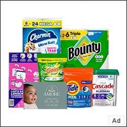 Ad - Shop & Save $10 when you spend $40+ on select Procter & Gamble products!