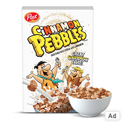 Ad - Shop Cinnamon Pebbles at Wakefern Retailers.